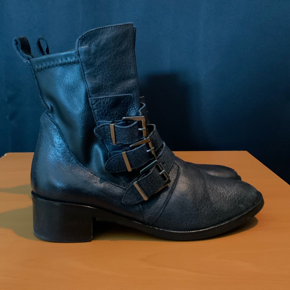 Stelle Monelle leather moto boots